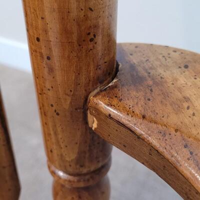 Lot 362: Vintage Wooden Chair (Left arm missing dowel stud)