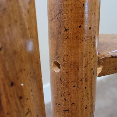 Lot 362: Vintage Wooden Chair (Left arm missing dowel stud)