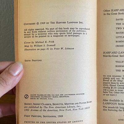 Bored of the Rings Tolkien Parody Paperback Book Harvard Lampoon 1969