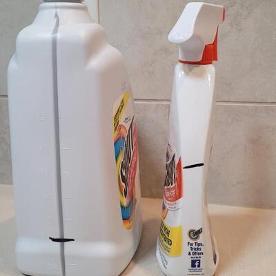 Lot 374: SHOUT Gel Refill + Spray Bottle (see line for fill level)
