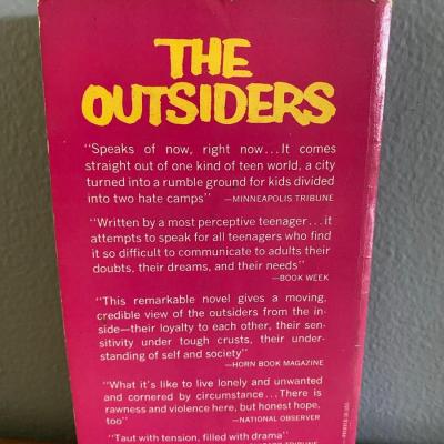 The Outsiders by S.E. Hinton Pulp Paperback Pocket Edition 1972