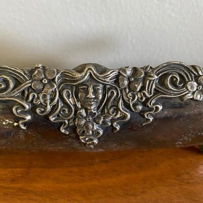 Antique E.G. Webster & Son Art Nouveau Oval Silverplate Trinket Dish Marked Numbered