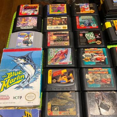 Huge lot of 77 vintage games Sega Genesis n64 & nes