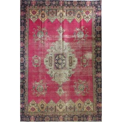 Persian tabriz Vintage Rug 12'4