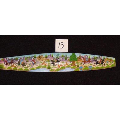Persian wall art miniature on bone painting 9"x2", ABCPM0166, 
"Summer Sale 2021 Clearance!" 
Make an Offer...