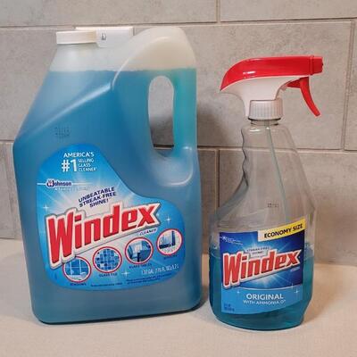 Lot 376: Windex Refill and Spray Bottle (See Lines for Level)