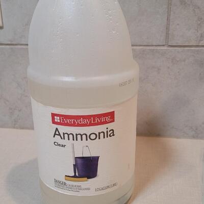 Lot 382: Bottle of Ammonia Cleaner (See Line for Level)