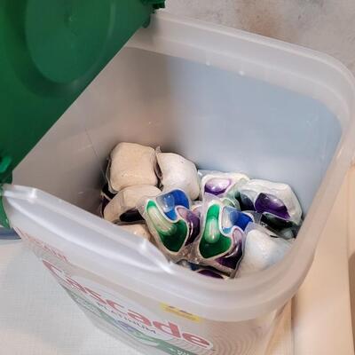 Lot 388: DAWN Dish Detergent + CASCADE Dishwasher Tabs (Both approx. 1/2 Full)