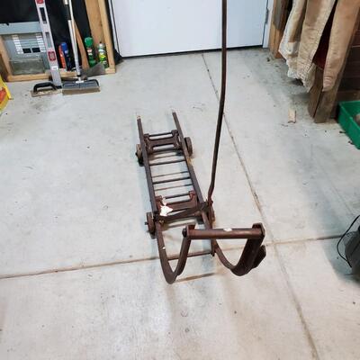 LOT 42 ANTIQUE POTBELLY STOVE DOLLY