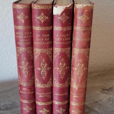 Lot 400: Late 1800's Book Lot (Red)