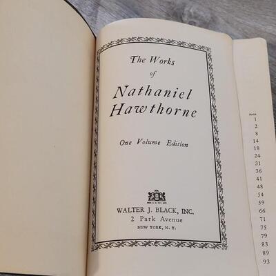 Lot 402: Late 1800's/Early 1900's Leather Bound The Works of Nathaniel Hawthorne 