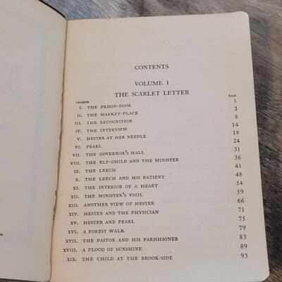 Lot 402: Late 1800's/Early 1900's Leather Bound The Works of Nathaniel Hawthorne 