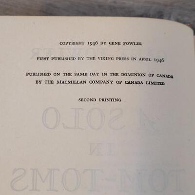 Lot 406: Gene Fowler Book Lot (A Solo in Tom Toms & Good Night, Sweet Prince 