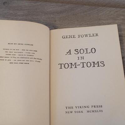 Lot 406: Gene Fowler Book Lot (A Solo in Tom Toms & Good Night, Sweet Prince 