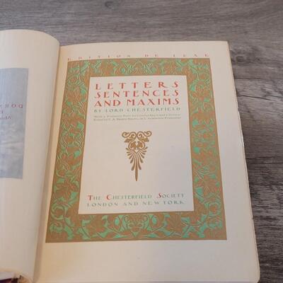Lot 407: Letters Sentences and Maxims by Lord Chesterfield 