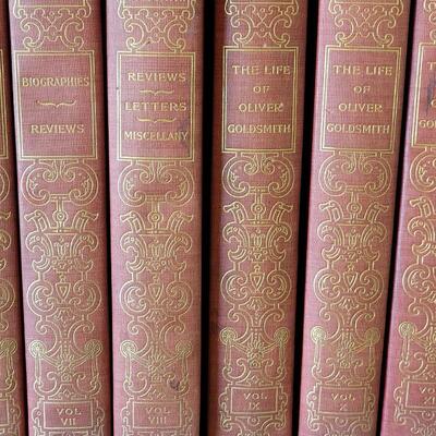 Lot 408: 12 Volume THE WORKS OF OLIVER GOLDSMITH (1900)