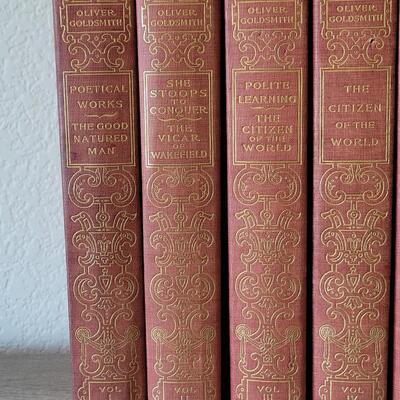 Lot 408: 12 Volume THE WORKS OF OLIVER GOLDSMITH (1900)