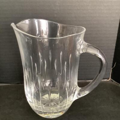 379  Pair of Crystal Brandy Snifters / 1 Pitcher 