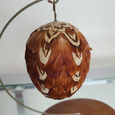 Lot 47: Artist Signed Owl Block, Pottery, Wood Carved Birds, and More  