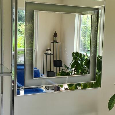 Lot 51: Vintage Chrome Mirror