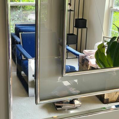 Lot 51: Vintage Chrome Mirror