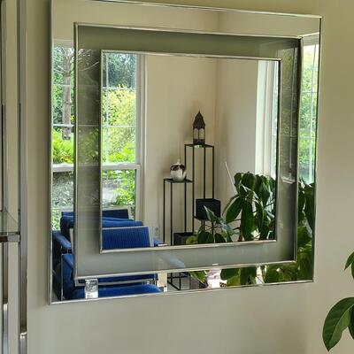 Lot 51: Vintage Chrome Mirror
