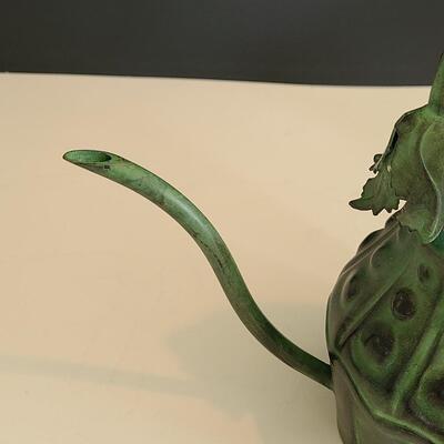 Lot 54: Mackenzie Childs Watering Can and Tea/Dresser Caddy