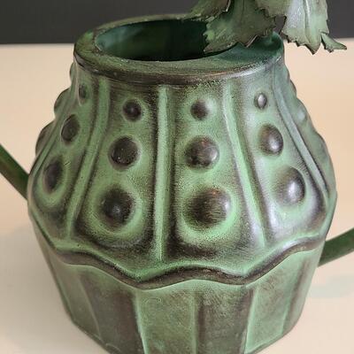 Lot 54: Mackenzie Childs Watering Can and Tea/Dresser Caddy