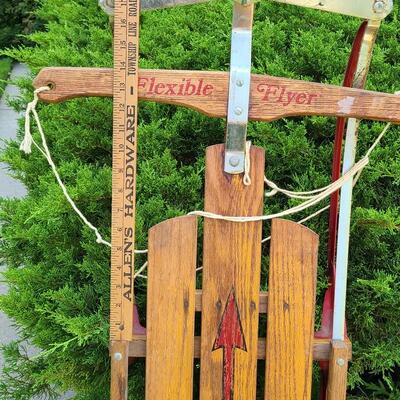 Lot 58: Tall Flexible Flyer Vintage Sled