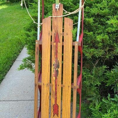 Lot 58: Tall Flexible Flyer Vintage Sled