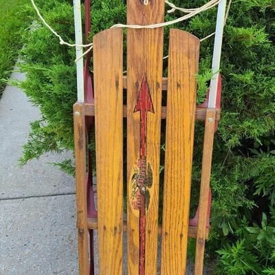 Lot 58: Tall Flexible Flyer Vintage Sled