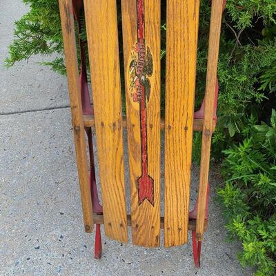Lot 58: Tall Flexible Flyer Vintage Sled