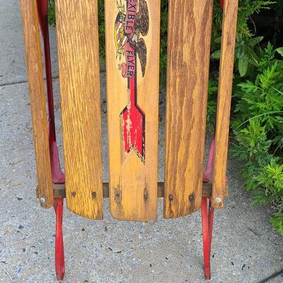 Lot 59: Small Flexible Flyer III Vintage Sled 