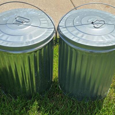 Lot 60: Galvanized Steel 10 gallon Seed Storage