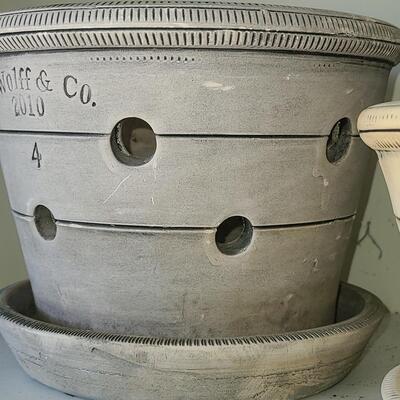 Lot 67: Collectible G. Wolff & Company Pottery Orchid Pots/Planters 