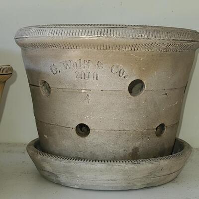 Lot 67: Collectible G. Wolff & Company Pottery Orchid Pots/Planters 