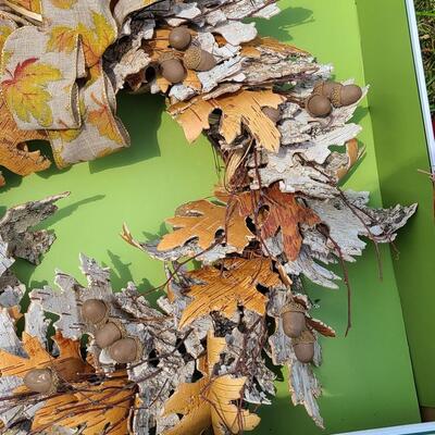 Lot 71: Fall & Spring Designer Wreaths 