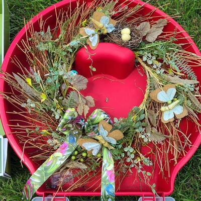 Lot 71: Fall & Spring Designer Wreaths 