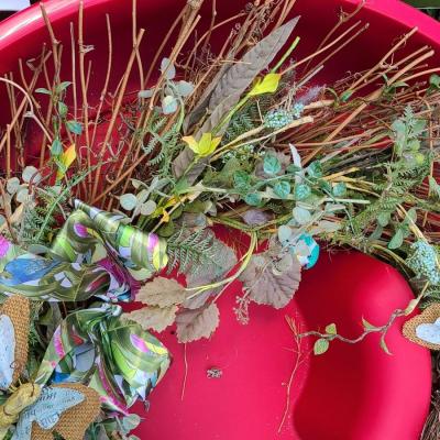 Lot 71: Fall & Spring Designer Wreaths 
