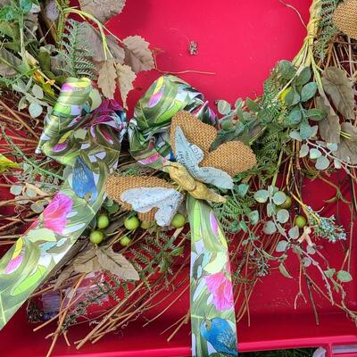 Lot 71: Fall & Spring Designer Wreaths 