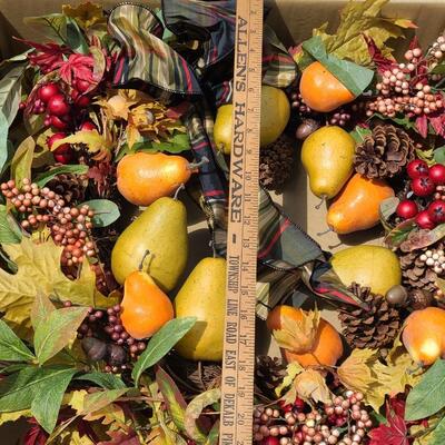 Lot 72: Designer Fall and Winter Wreaths 