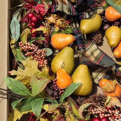 Lot 72: Designer Fall and Winter Wreaths 