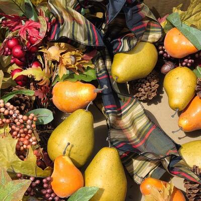 Lot 72: Designer Fall and Winter Wreaths 