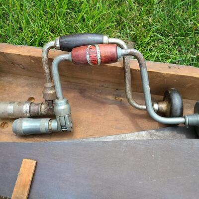 Lot G3: Large Carpenters Box w/Tools