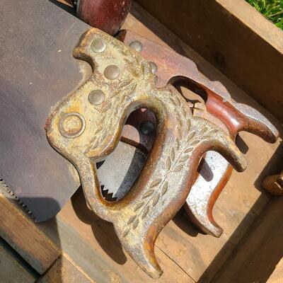 Lot G3: Large Carpenters Box w/Tools