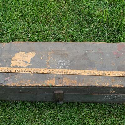 Lot G3: Large Carpenters Box w/Tools