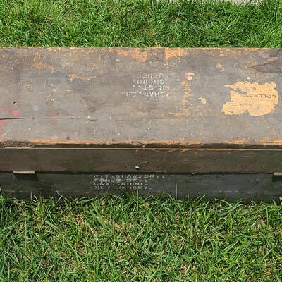 Lot G3: Large Carpenters Box w/Tools
