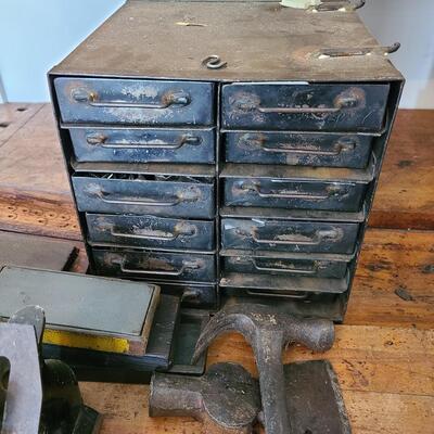 Lot 77: Bench Planes, Sharpening Stones, Industrial Storage and More 
