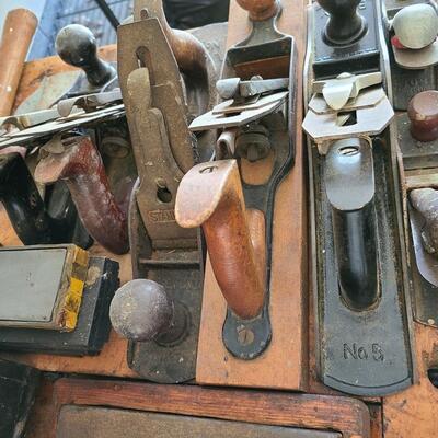Lot 77: Bench Planes, Sharpening Stones, Industrial Storage and More 