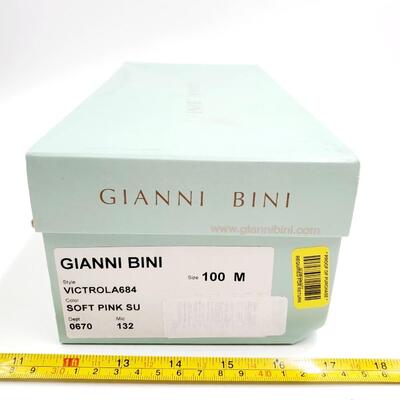 GIANNI BINI SOFT PINK VICTROLA 684 SIZE 10M LOAFERS MADE IN BRAZIL WITH ORIGINAL BOX